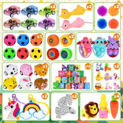Octeric eggs prefilled with toys and stickers for kids' surprise moments.
