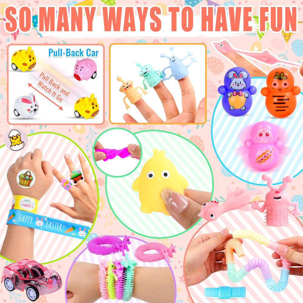 OCTERIC rainbow spring toys provide bright sensory play options.