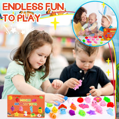 OCTERIC Mochi Squishy Fruits: colorful squeezies perfect for sensory play and gifting.