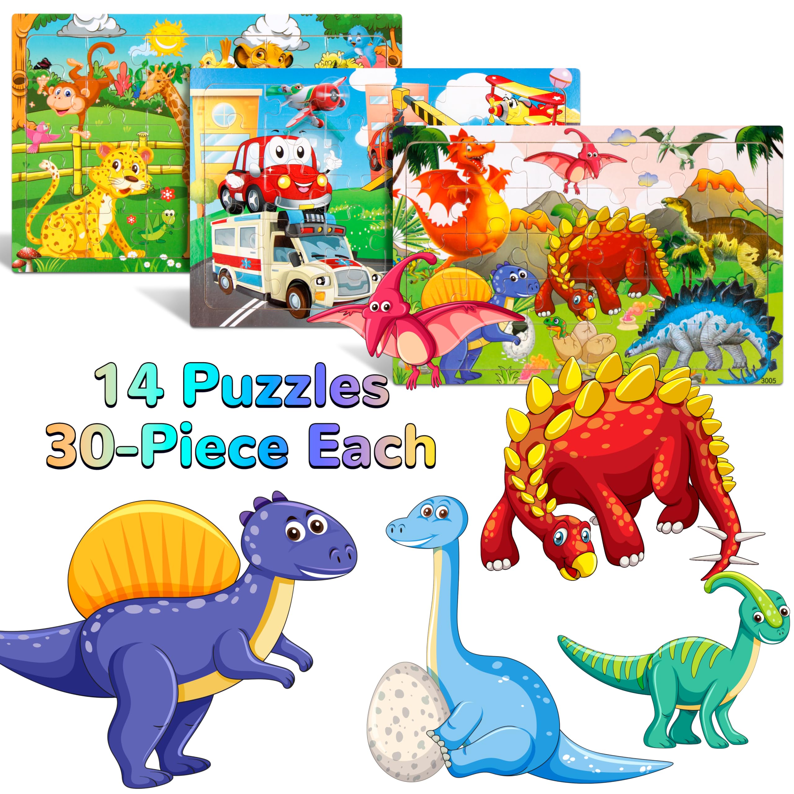 OCTERIC bus puzzle offers portable learning fun for travel and quiet time.