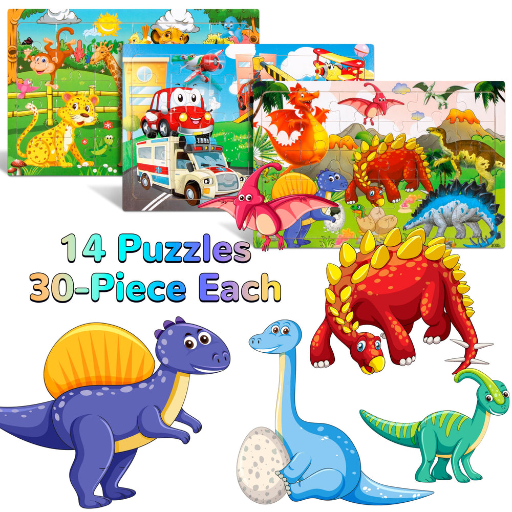 OCTERIC bus puzzle offers portable learning fun for travel and quiet time.