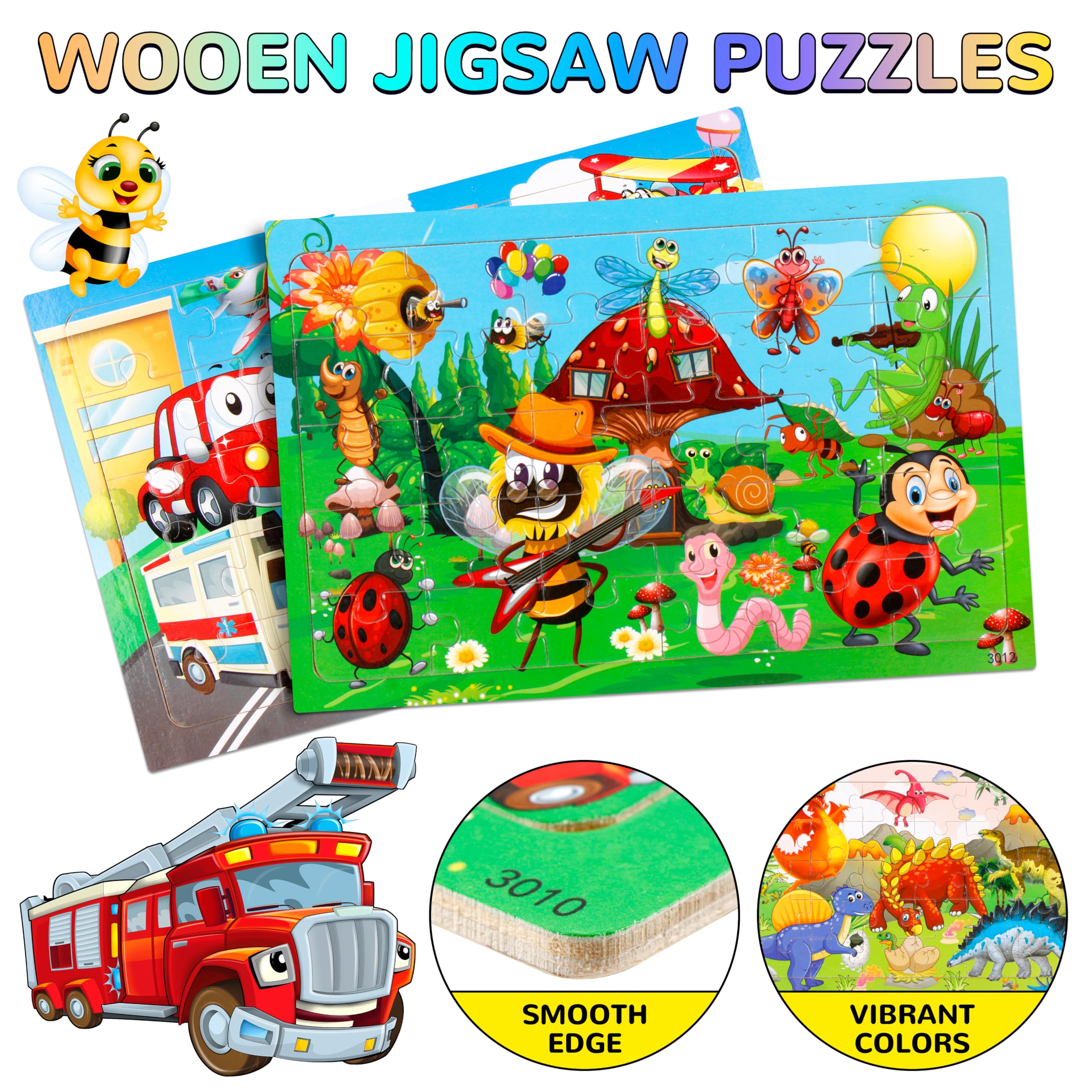 OCTERIC insect puzzle invites tactile exploration with bright colors.