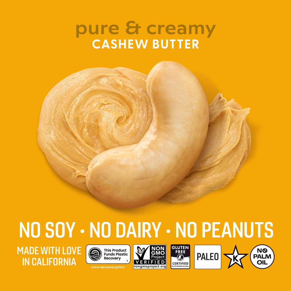 OCTONUTS Creamy Cashew Butter in a bowl displays rich, nutty aroma.