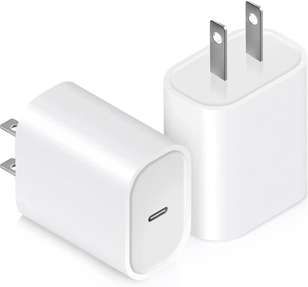 Ocupwei 20W USB-C charger block front view for fast charging on the go.