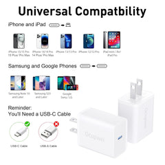 Ocupwei two-pack USB-C charger blocks in retail packaging.