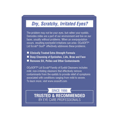OCuSOFT Lid Scrub Oust pads ready for quick, gentle eye area cleaning.
