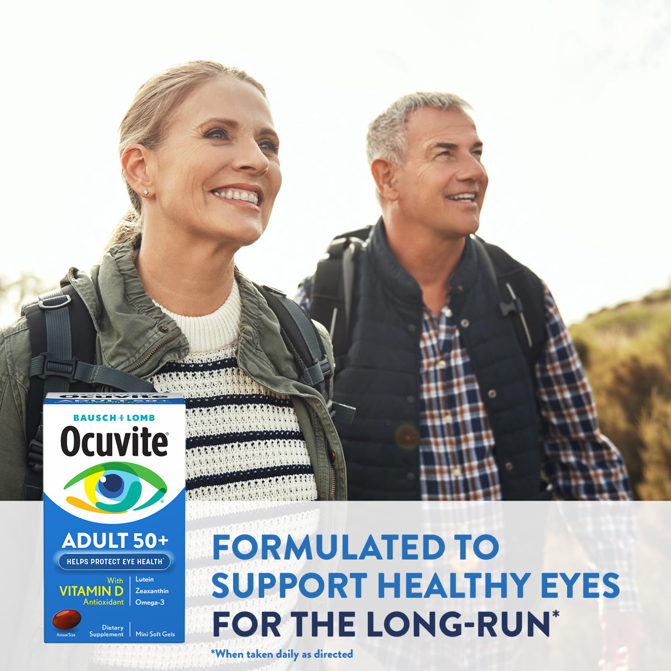 Ocuvite 50+ lutein and zeaxanthin label close-up