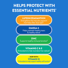 Ocuvite 50+ softgels close-up emphasizing omega-3 benefits