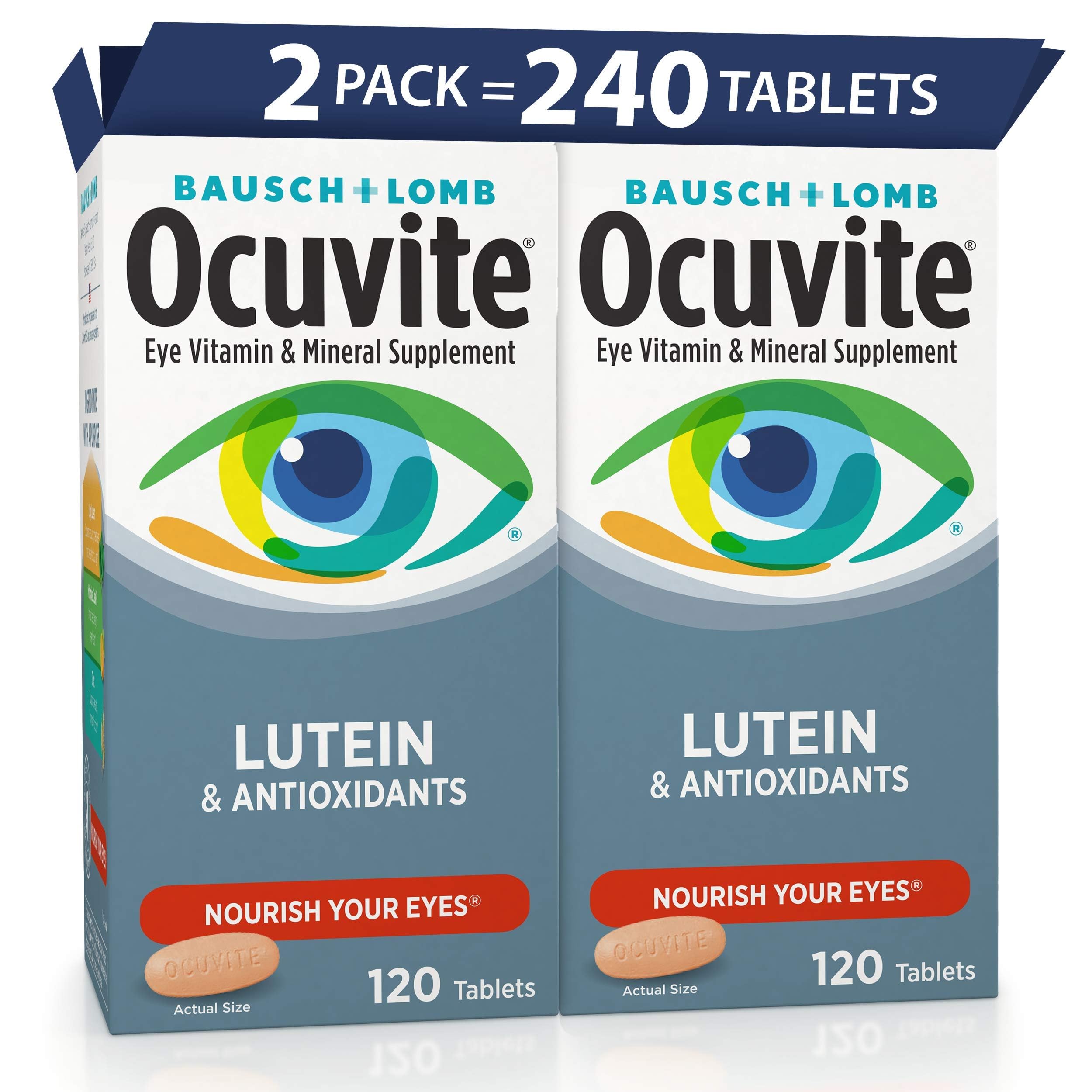 Ocuvite bottle front in a two-pack for daily eye health