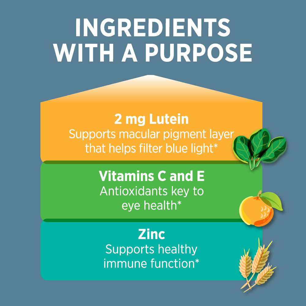 Ocuvite lutein capsules close-up highlighting lutein for eye health