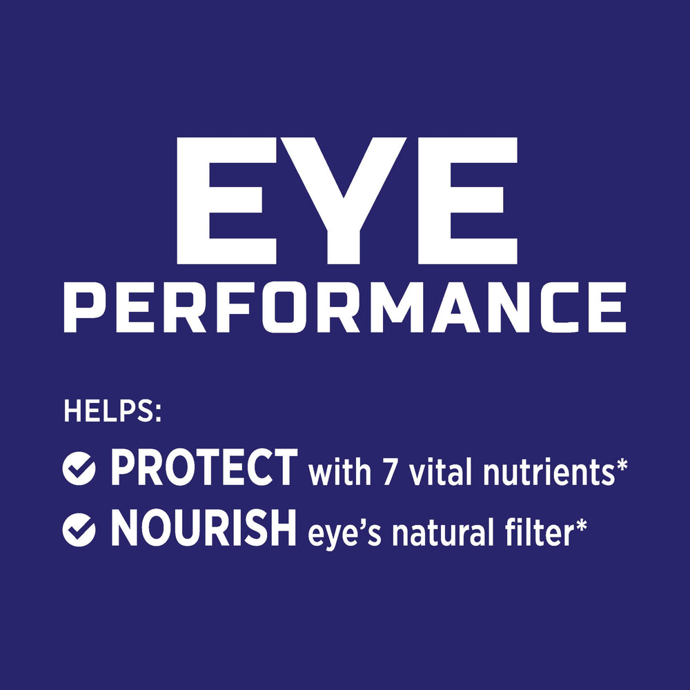 Ocuvite lutein-zeaxanthin-omega3 graphic emphasizes eye health nutrients.