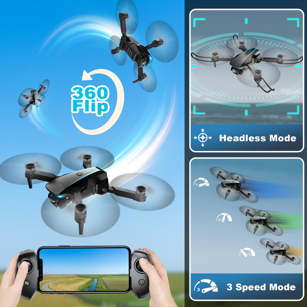 Oddire drone foldable design for compact travel.