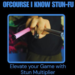 OddsShifter Tactical Stun Pen battery indicator visible for quick charge status.