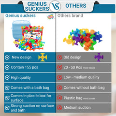 ODELA Genius Suckers bath edge encouraging sensory exploration.