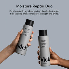 Odele Moisture Repair conditioner bottle for lasting moisture and easy manageability.