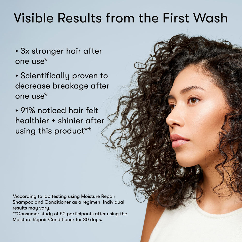 Odele Moisture Repair hair texture after use appears smoother and hydrated.