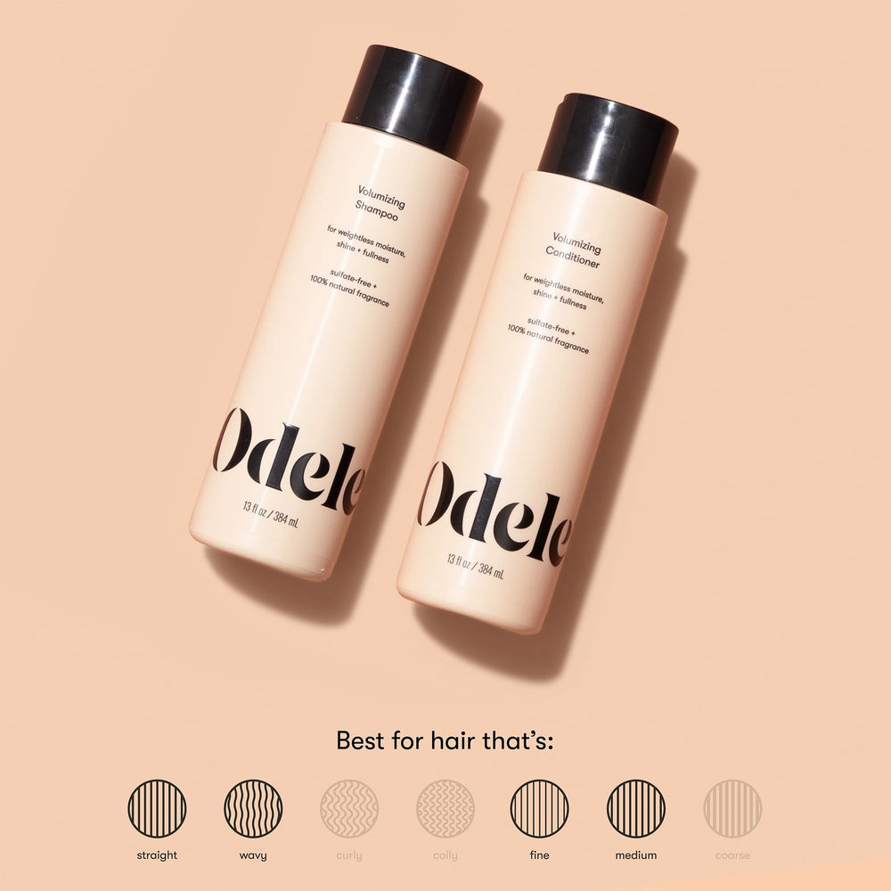 Odele shampoo lather close-up indicating clean feel without heaviness.