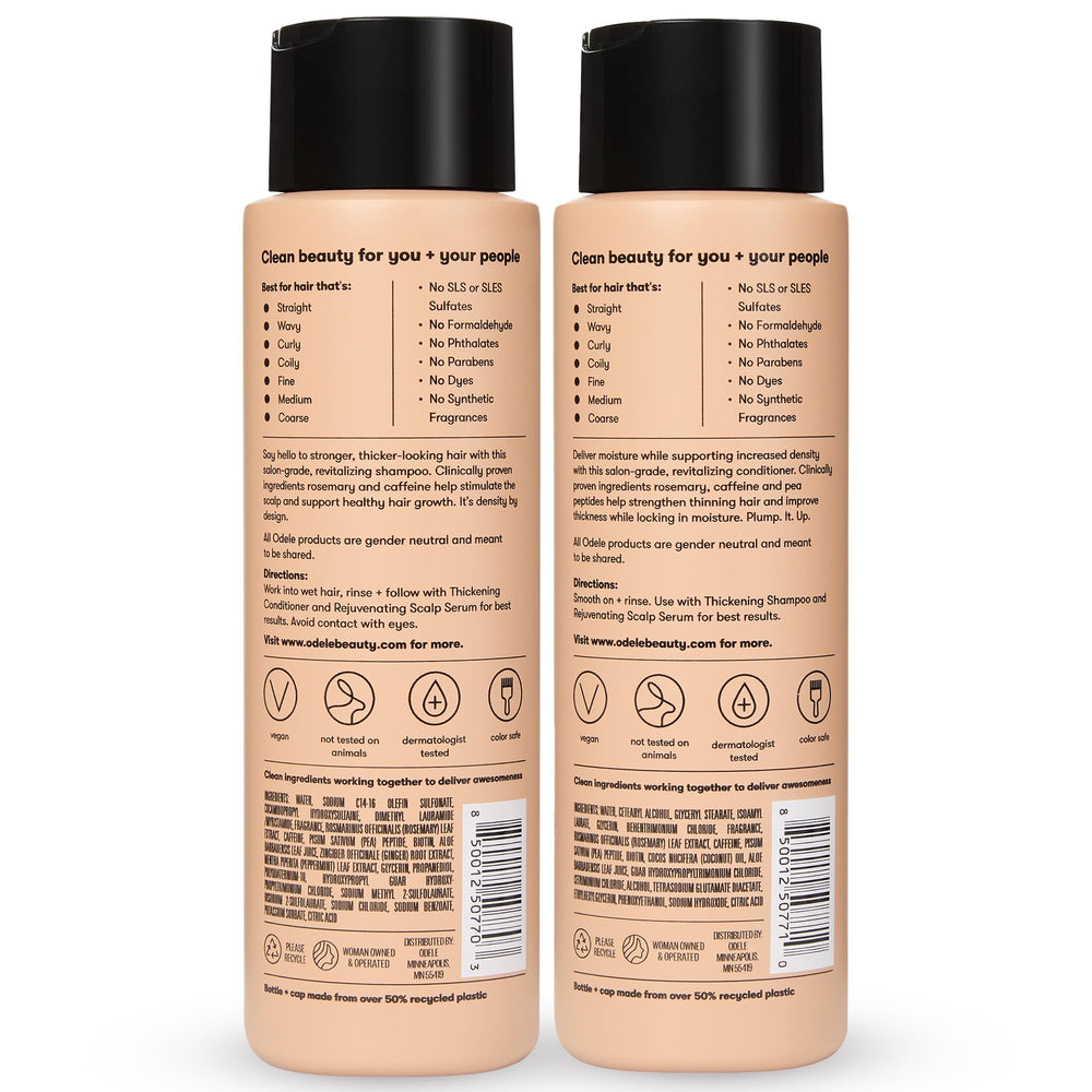 Odele Hair density visual suggests fuller appearance with consistent use.