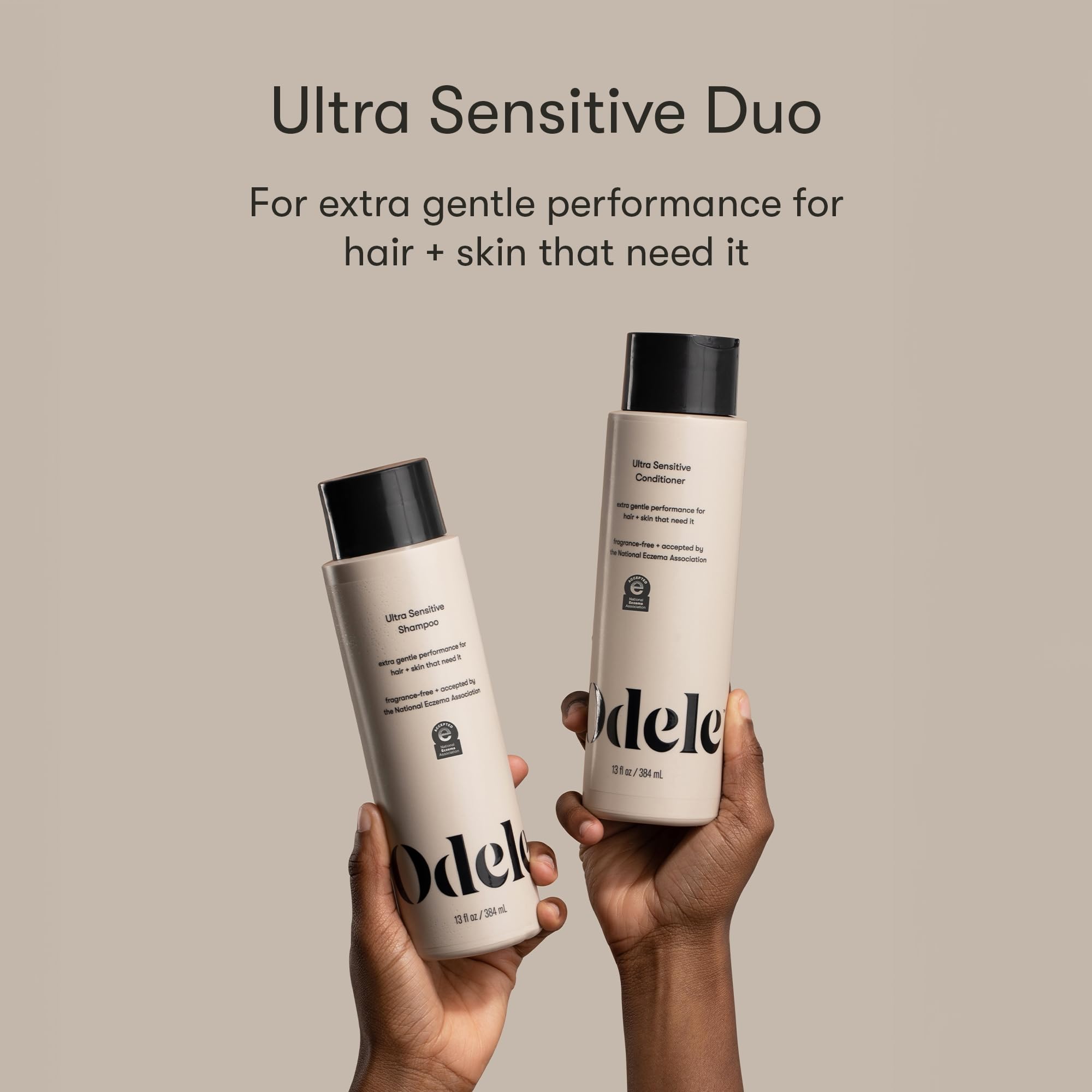 Odele Ultra-Sensitive conditioner bottle offering lightweight moisture and detangling