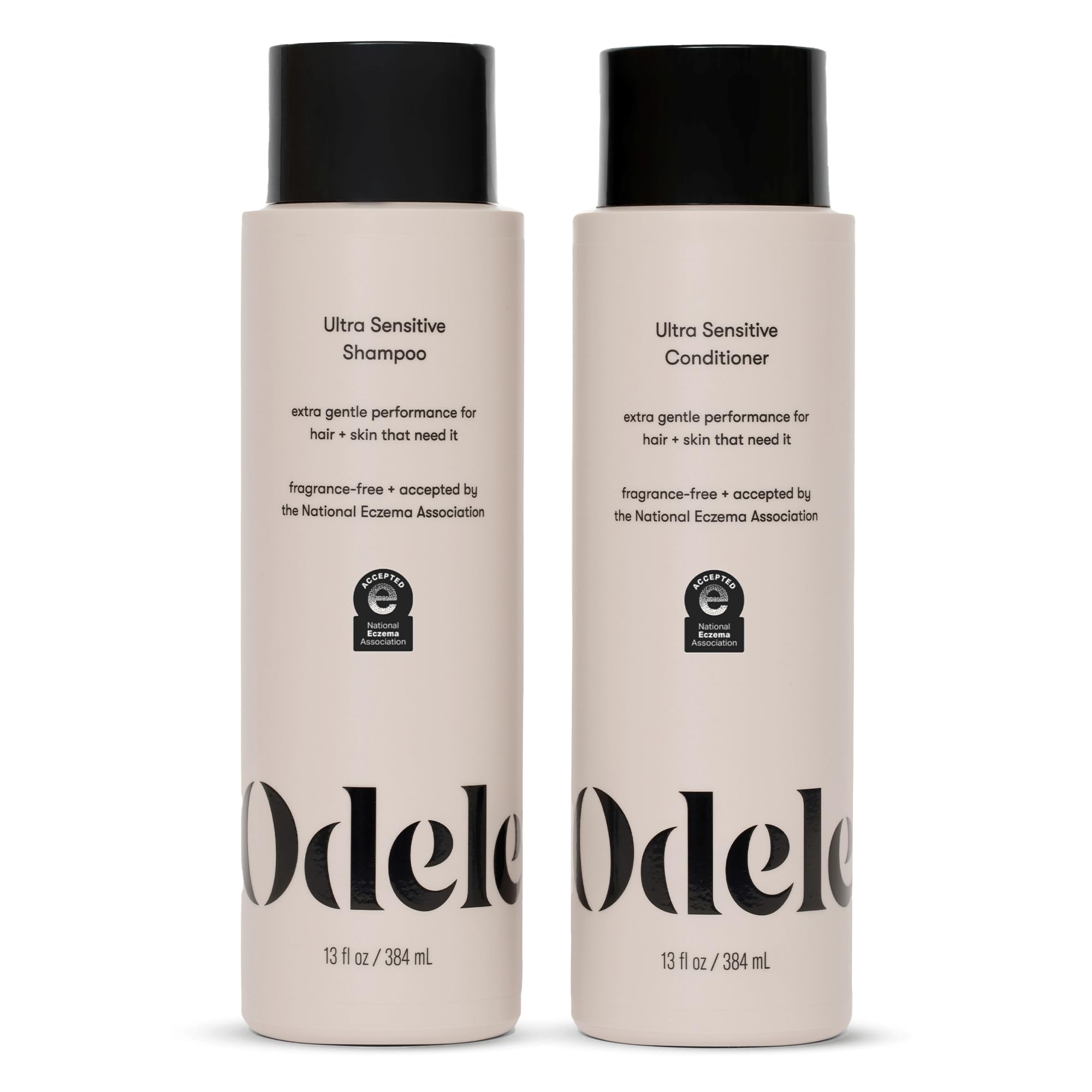 Odele Ultra-Sensitive shampoo bottle for gentle cleansing on sensitive hair