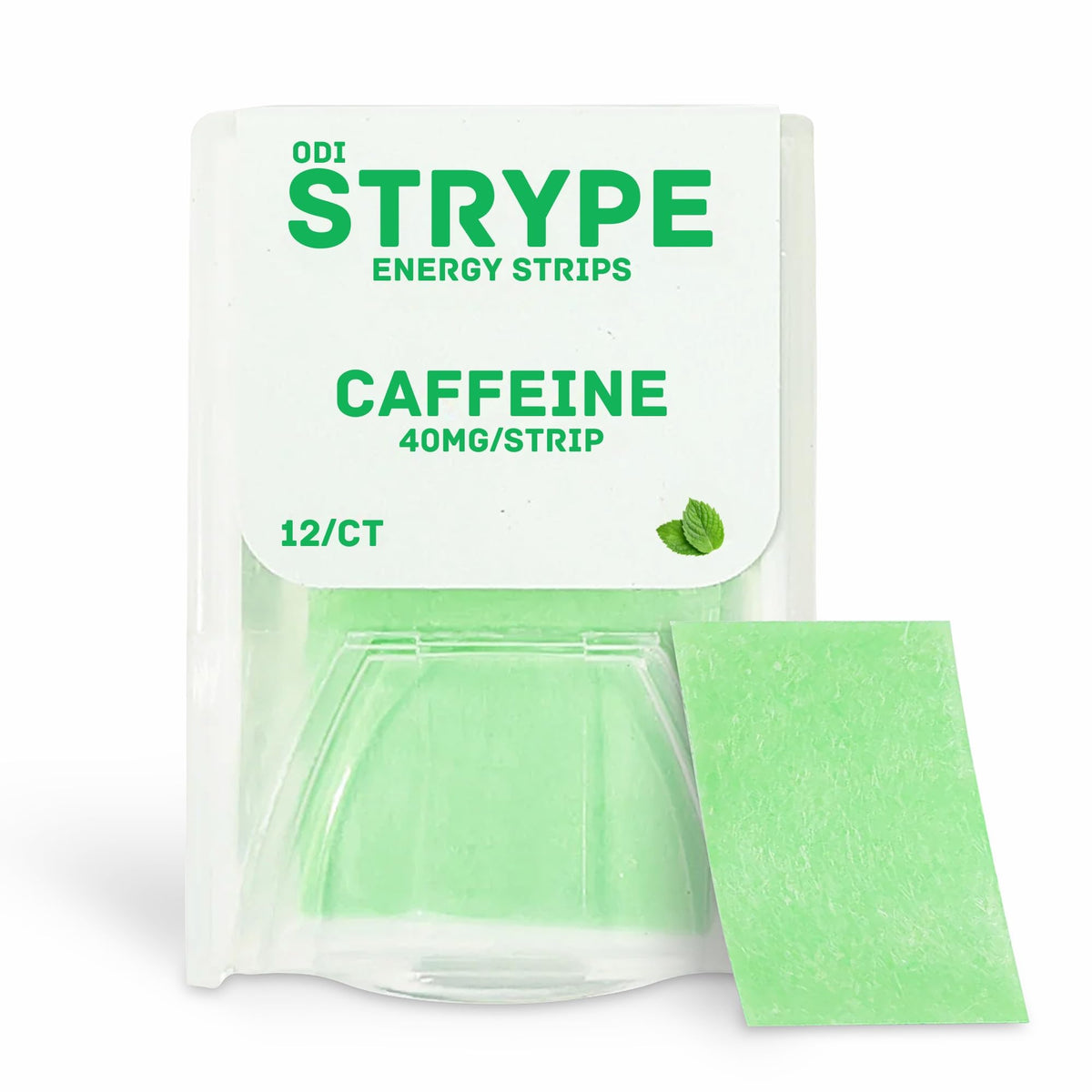 ODiSTRYPE Energy Strips pack front shows portable caffeine boost for on-the-go.