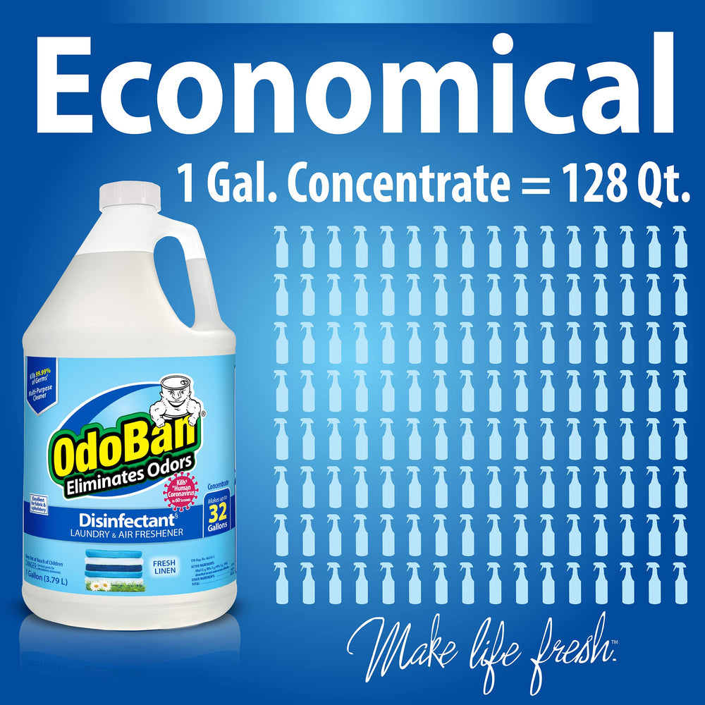 OdoBan odor-eliminating formula neutralizes carpet and upholstery smells.