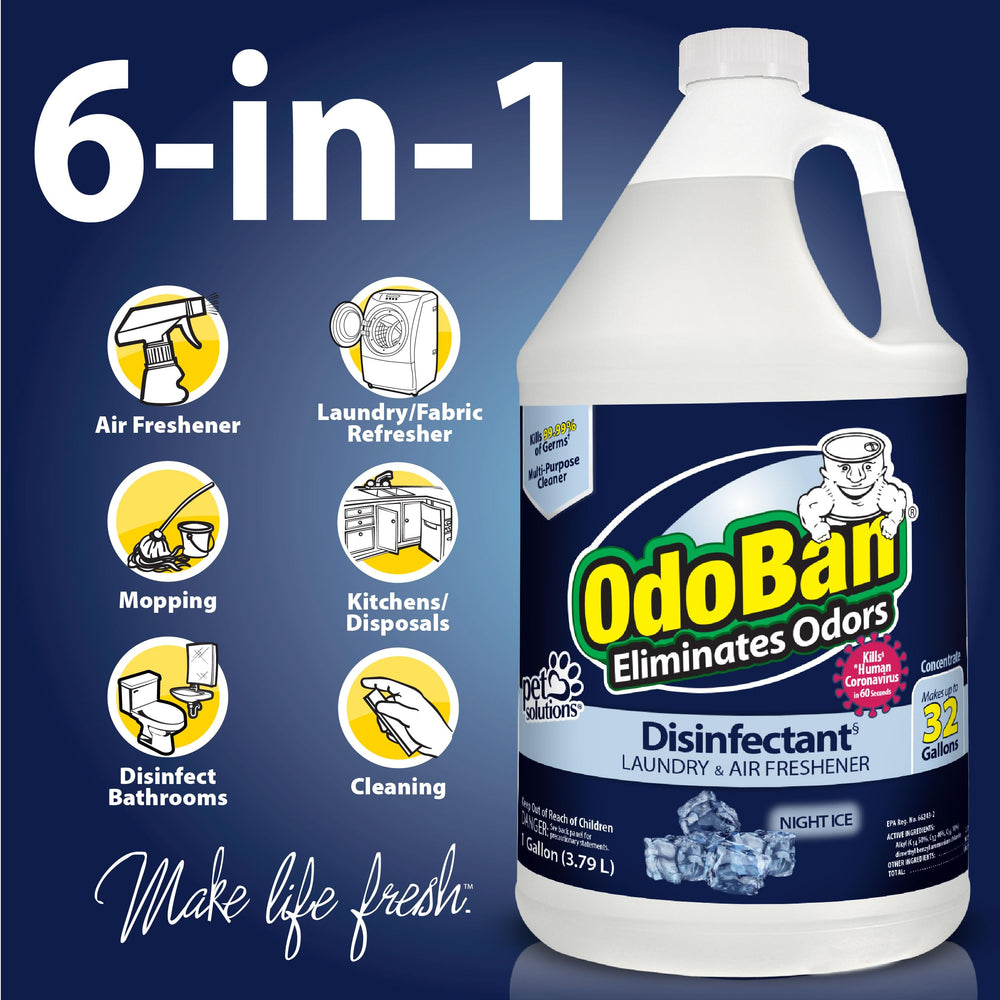 OdoBan Night Ice air freshening leaves a clean scent.