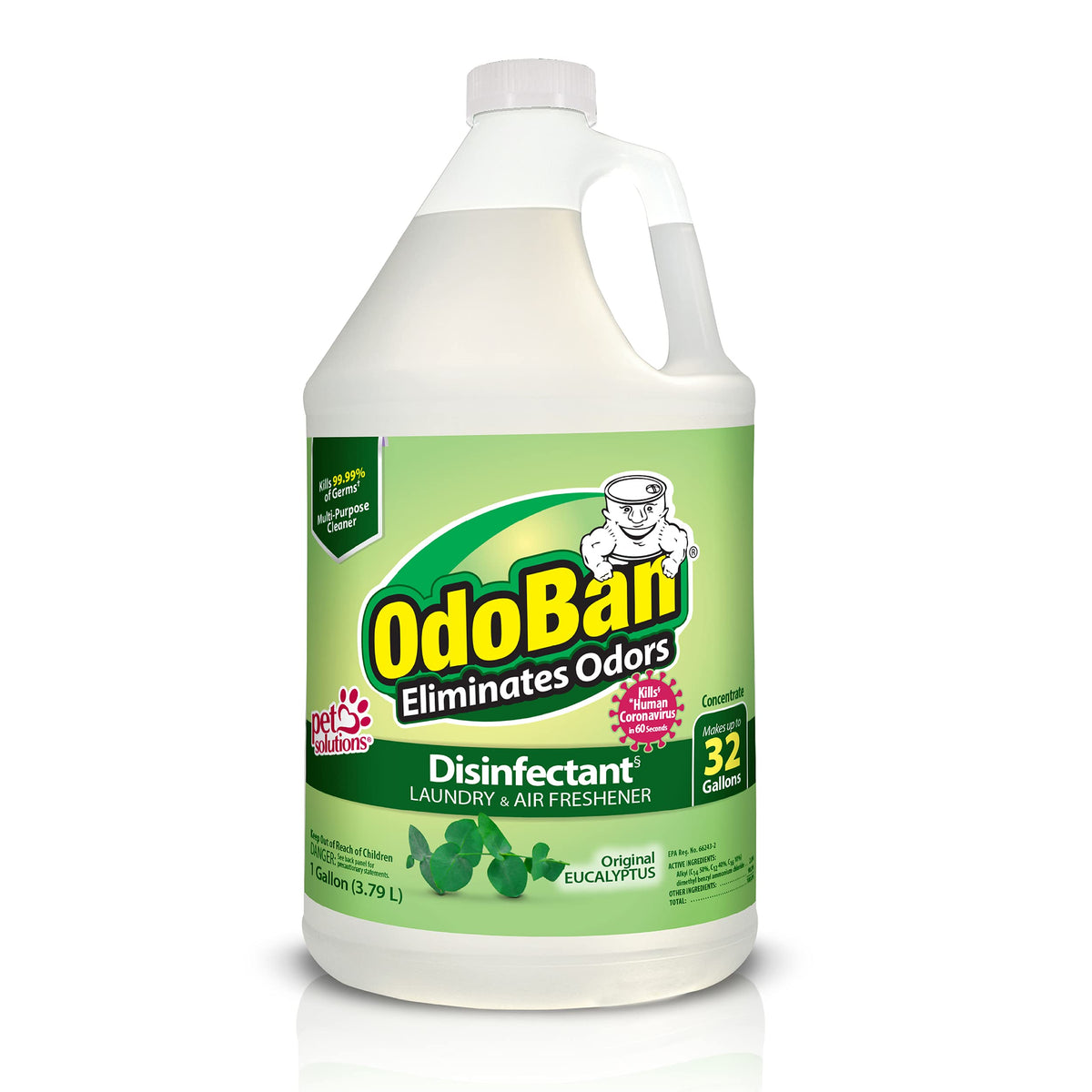 OdoBan Original Eucalyptus bottle ready for cleaning and deodorizing surfaces.