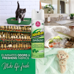OdoBan original eucalyptus scent disinfectant freshens and cleans surfaces