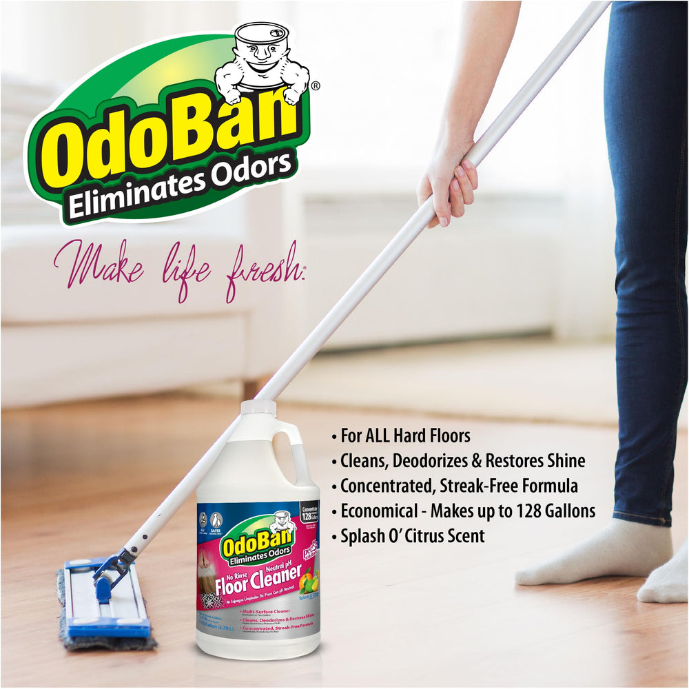 Concentrated formula indicating up to 128 gallons per gallon of cleaner.
