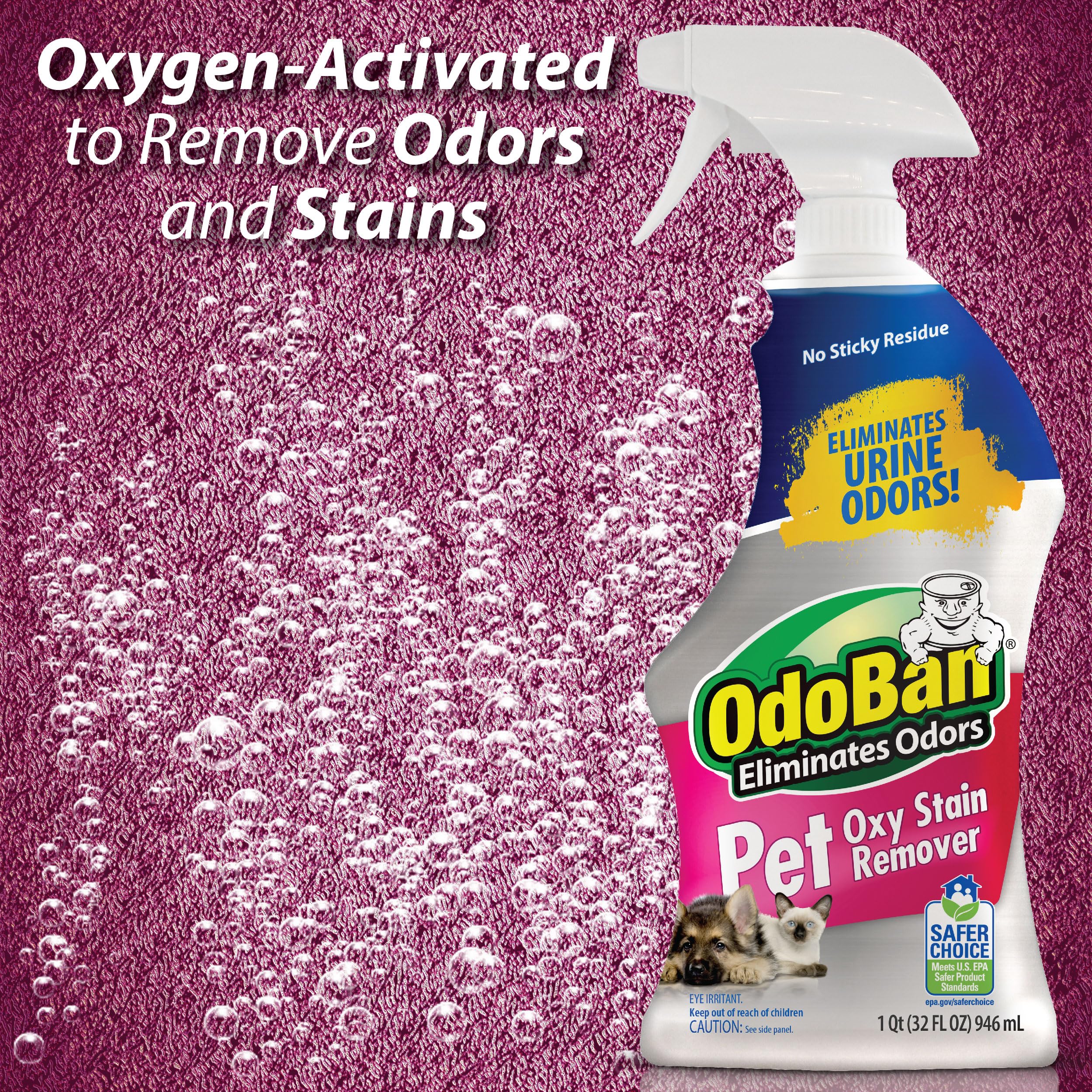 OdoBan EPA List N badge on label indicates compliance and safety.