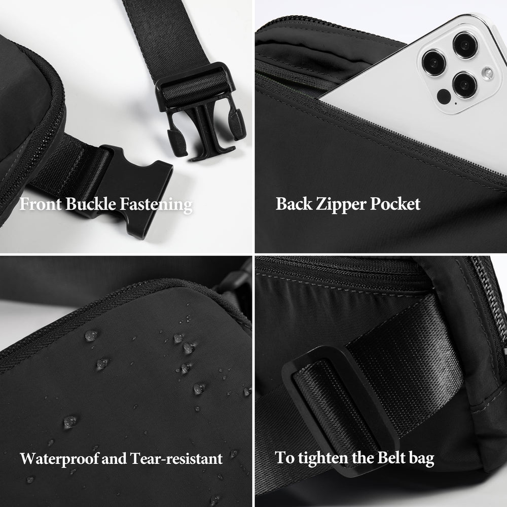 ODODOS multiway strap enables crossbody, waist, or shoulder wear.