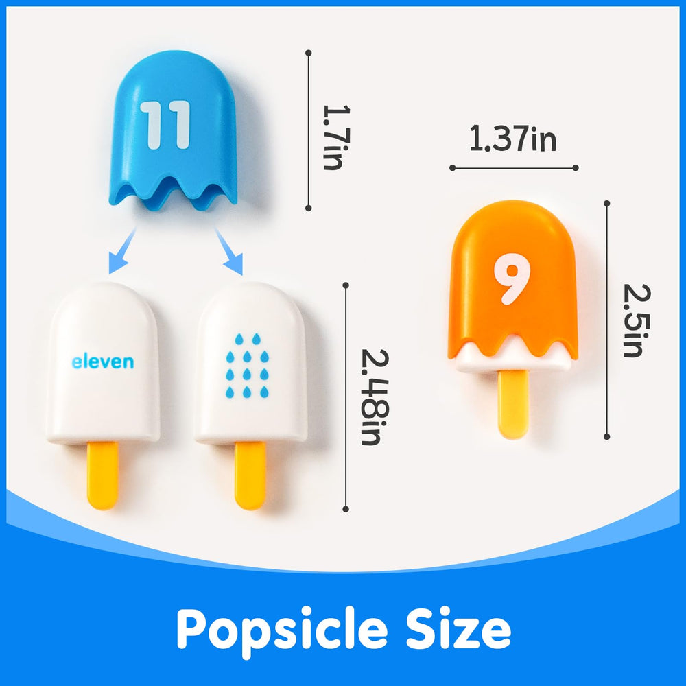 Odoorgames number-words-match popsicles pair numbers with words for word recognition.