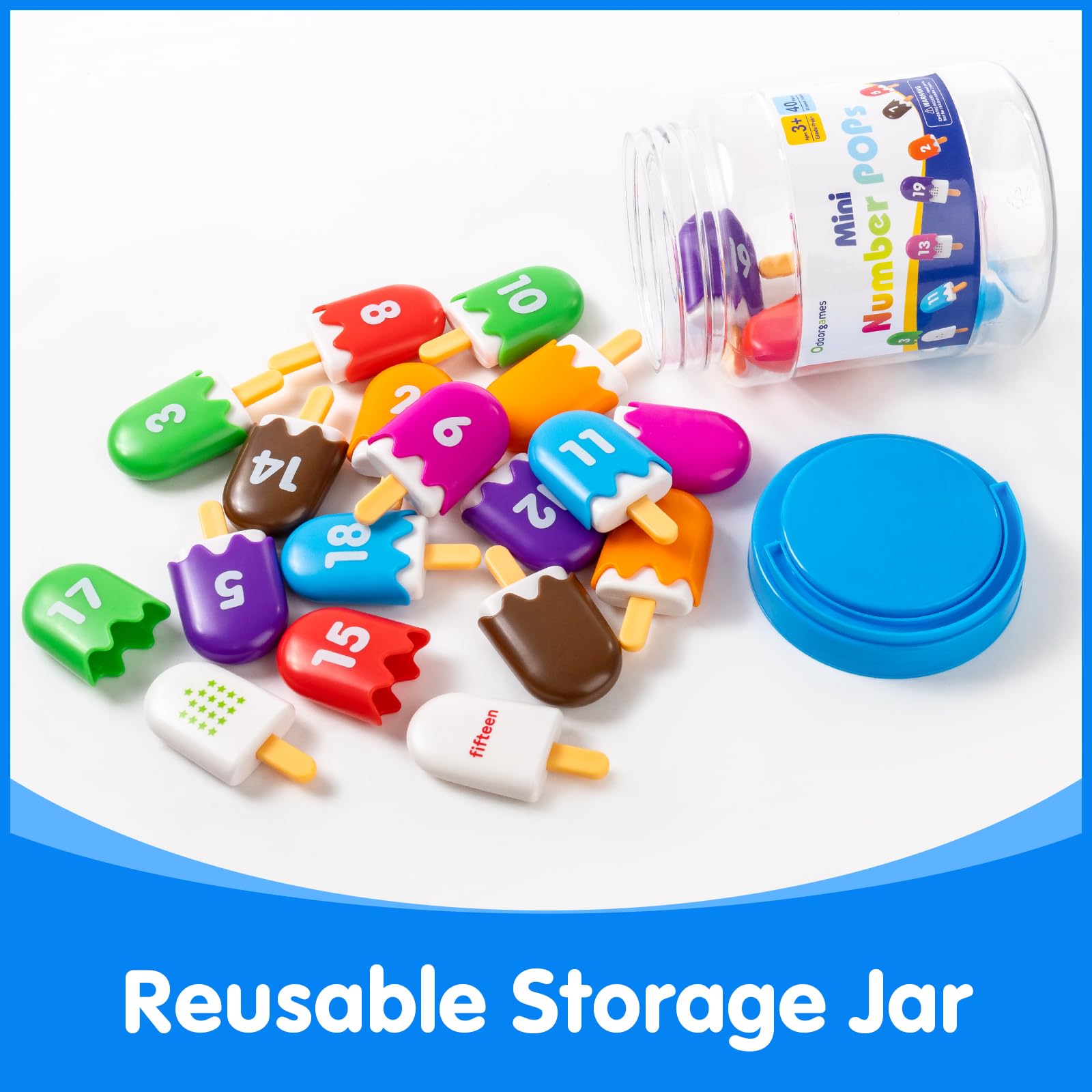 Odoorgames safe non-toxic materials provide durable popsicle toys for toddlers.