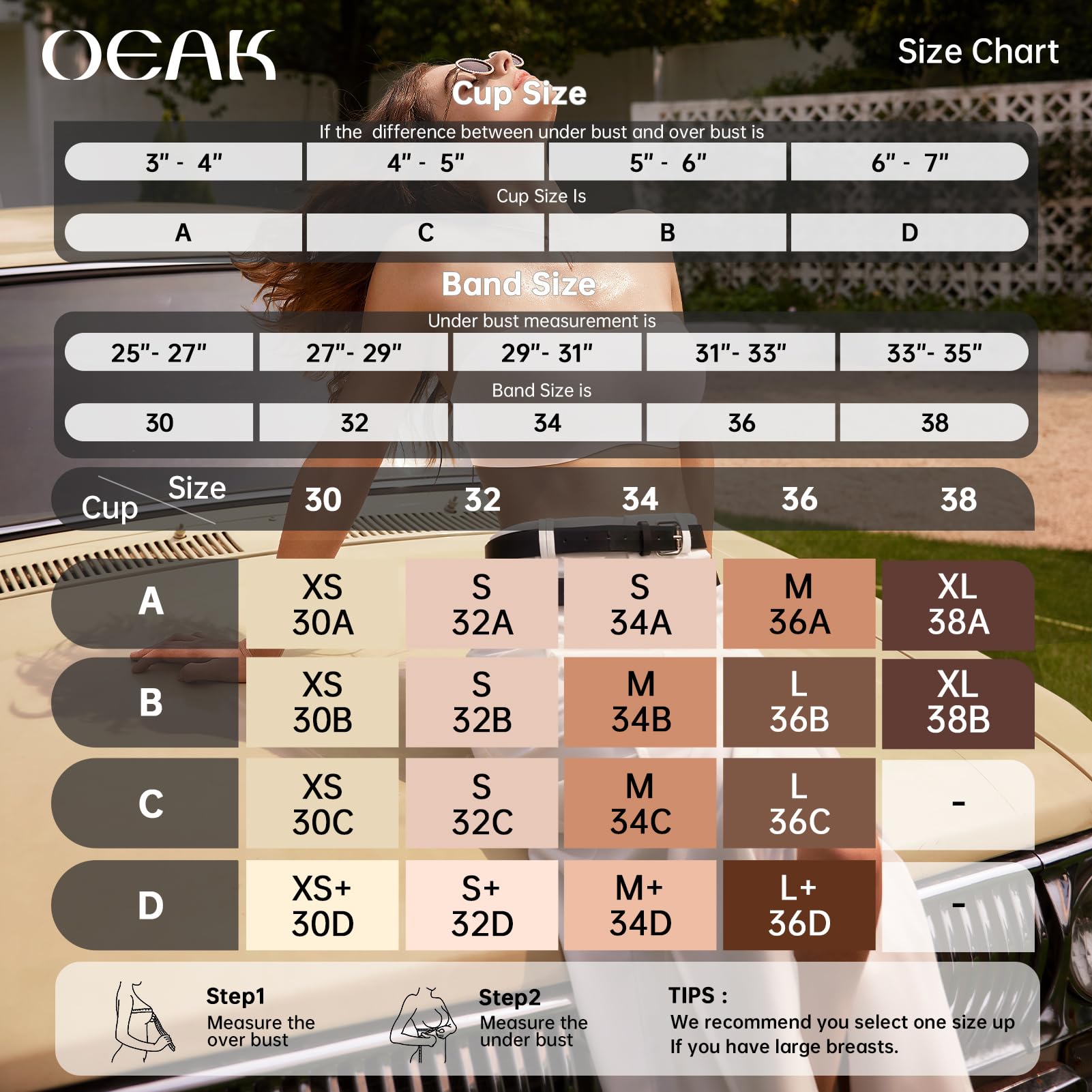 OEAK seamless tube bra designed to disappear under off-shoulder outfits.