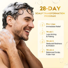 oely Enhanced Antifungal Shampoo packaging view emphasizes sulfate-free formula for sensitive hair.