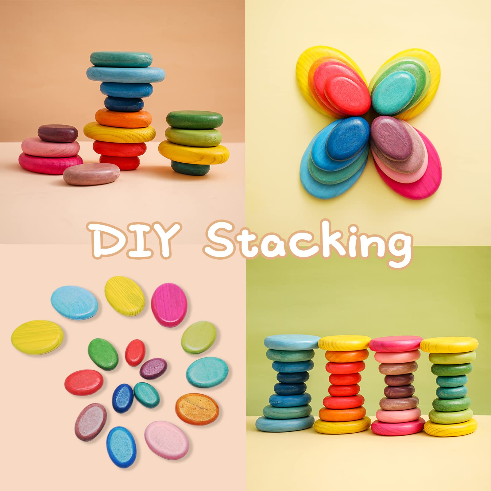 OESSUF gift-ready stacking rocks for birthdays and holidays