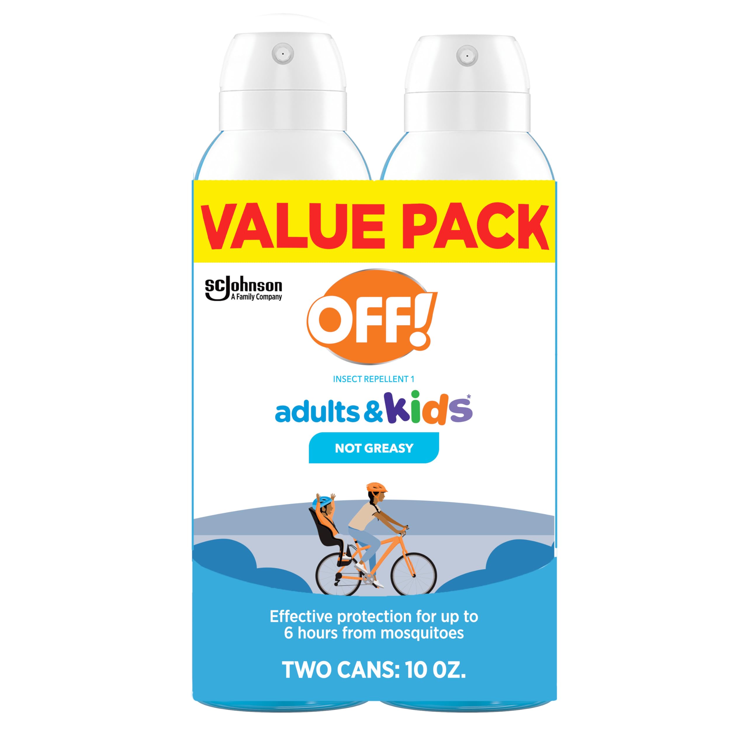 OFF! insect repellent aerosol spray for quick, even protection on the go.