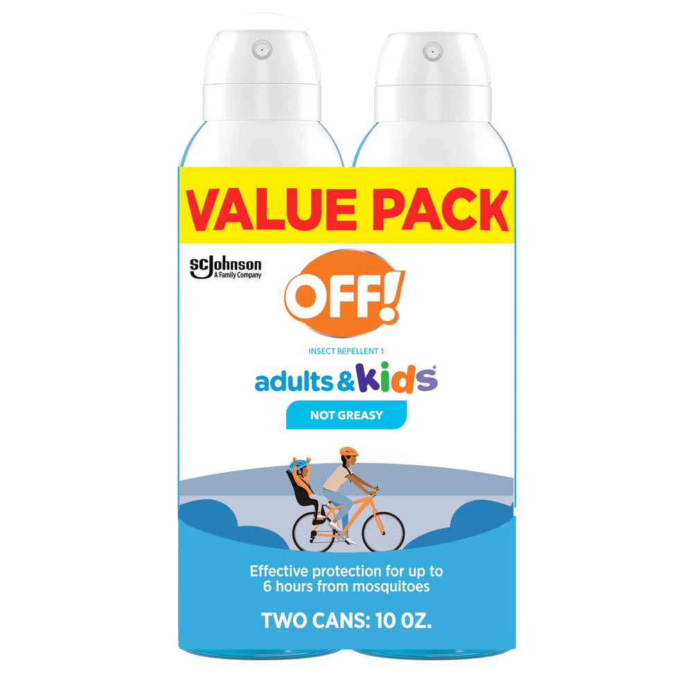OFF! insect repellent aerosol spray for quick, even protection on the go.
