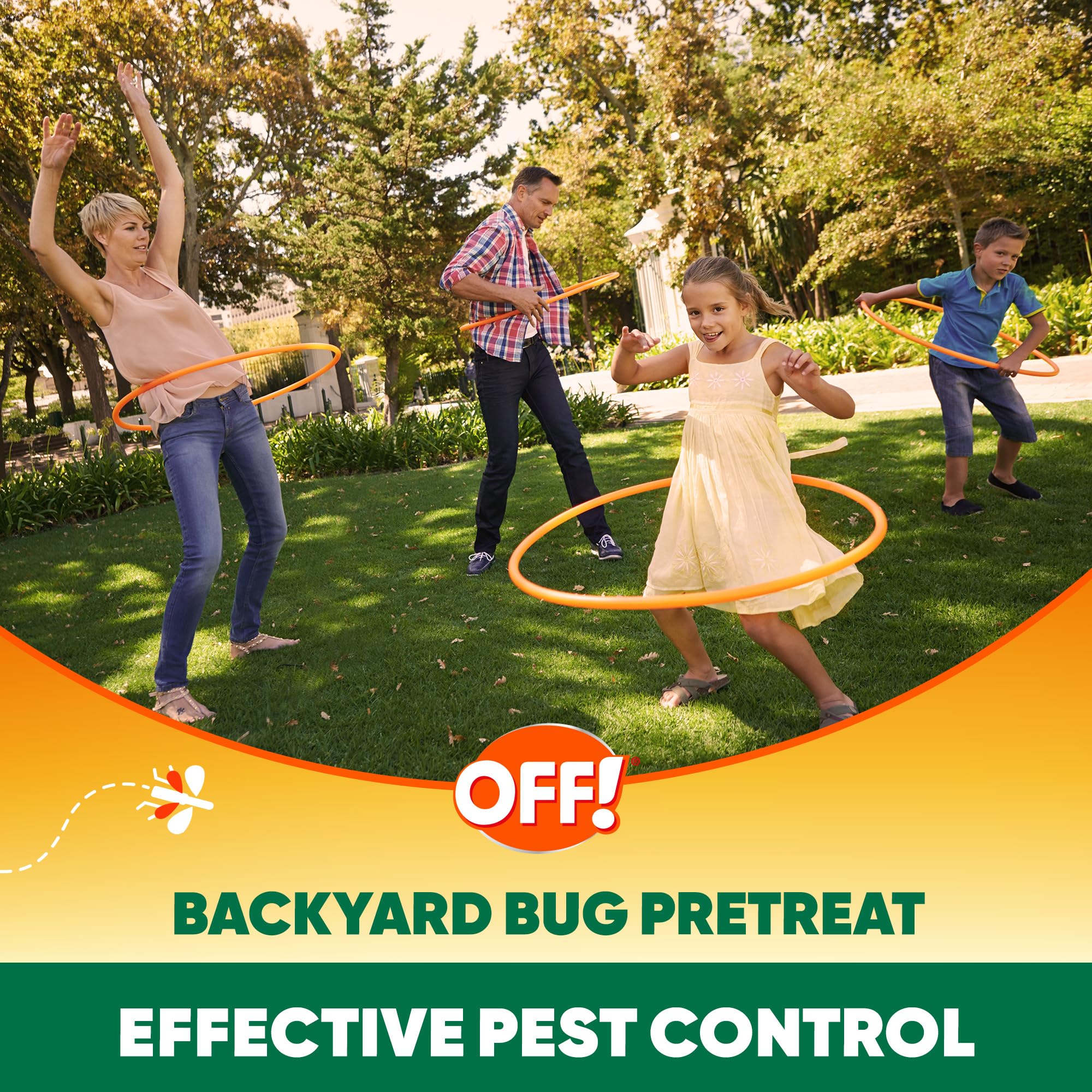 Outdoor exterior application of OFF! Backyard Bug Control Pretreat