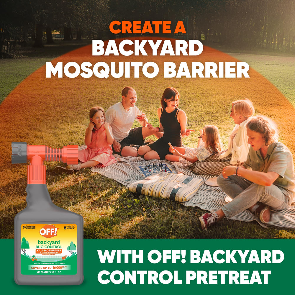OFF! Backyard Bug Control Pretreat fan pattern spray for low plants
