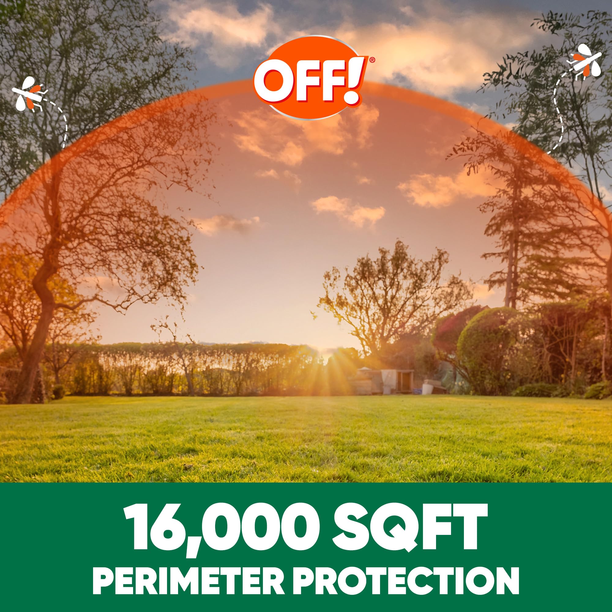 Kills mosquitoes and insects with OFF! Backyard Bug Control Pretreat