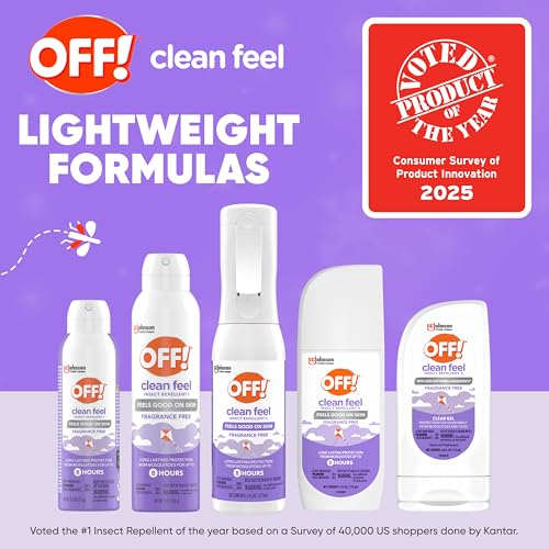 OFF! Clean Feel is ideal for camping and hiking adventures.