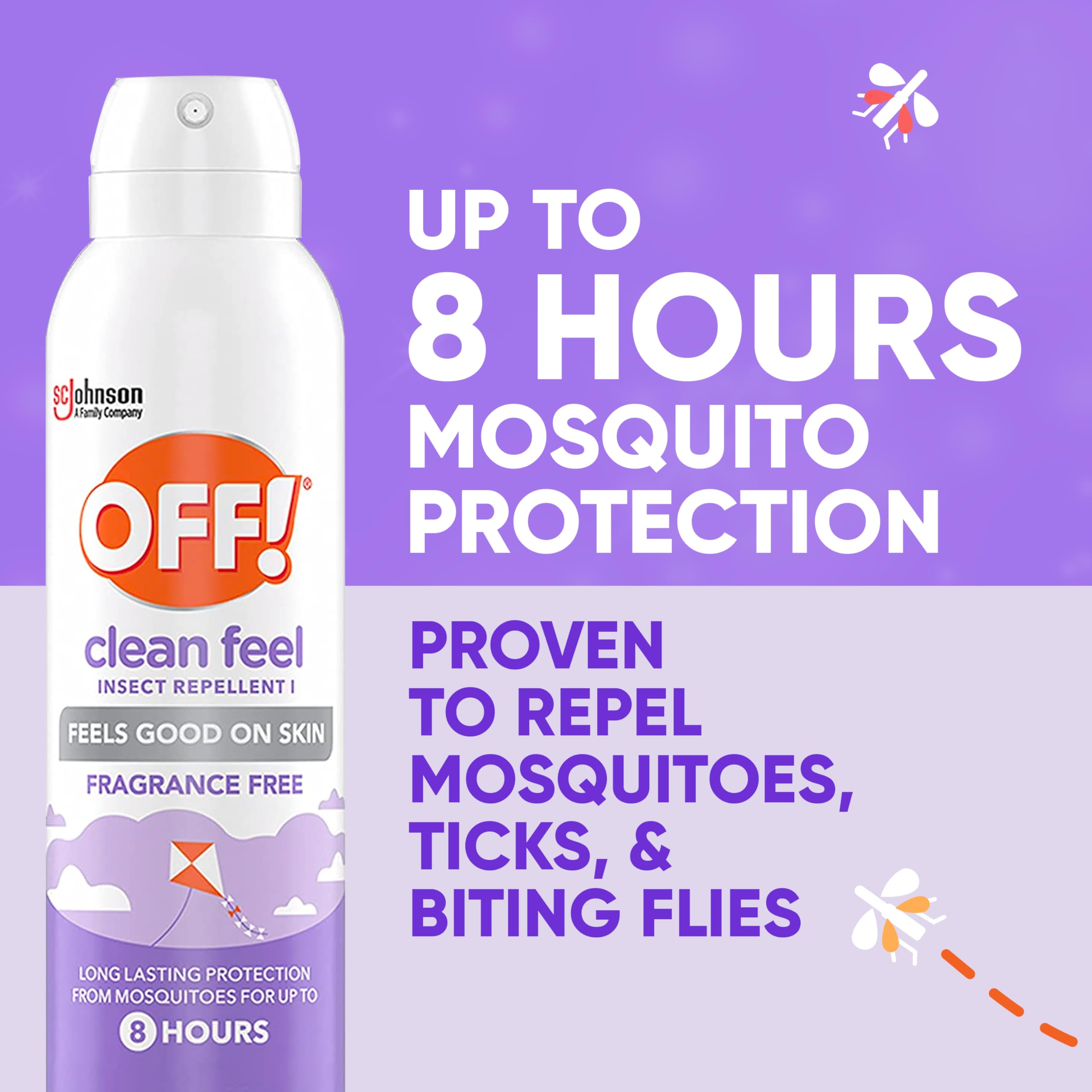 OFF Clean Feel bottle highlights 20% picaridin for effective protection.