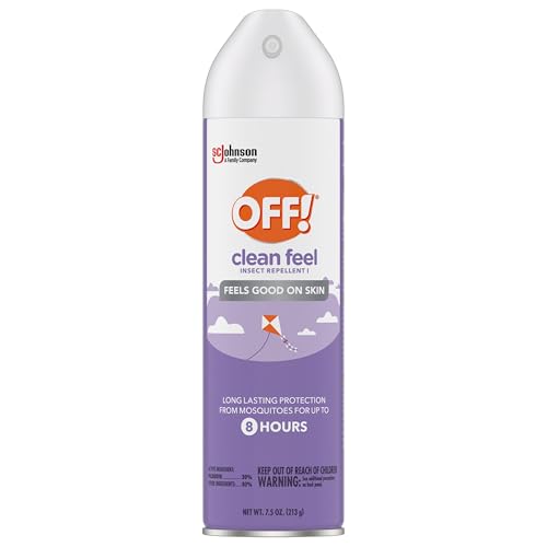 OFF! Clean Feel protects against mosquitoes, ticks, and biting flies.
