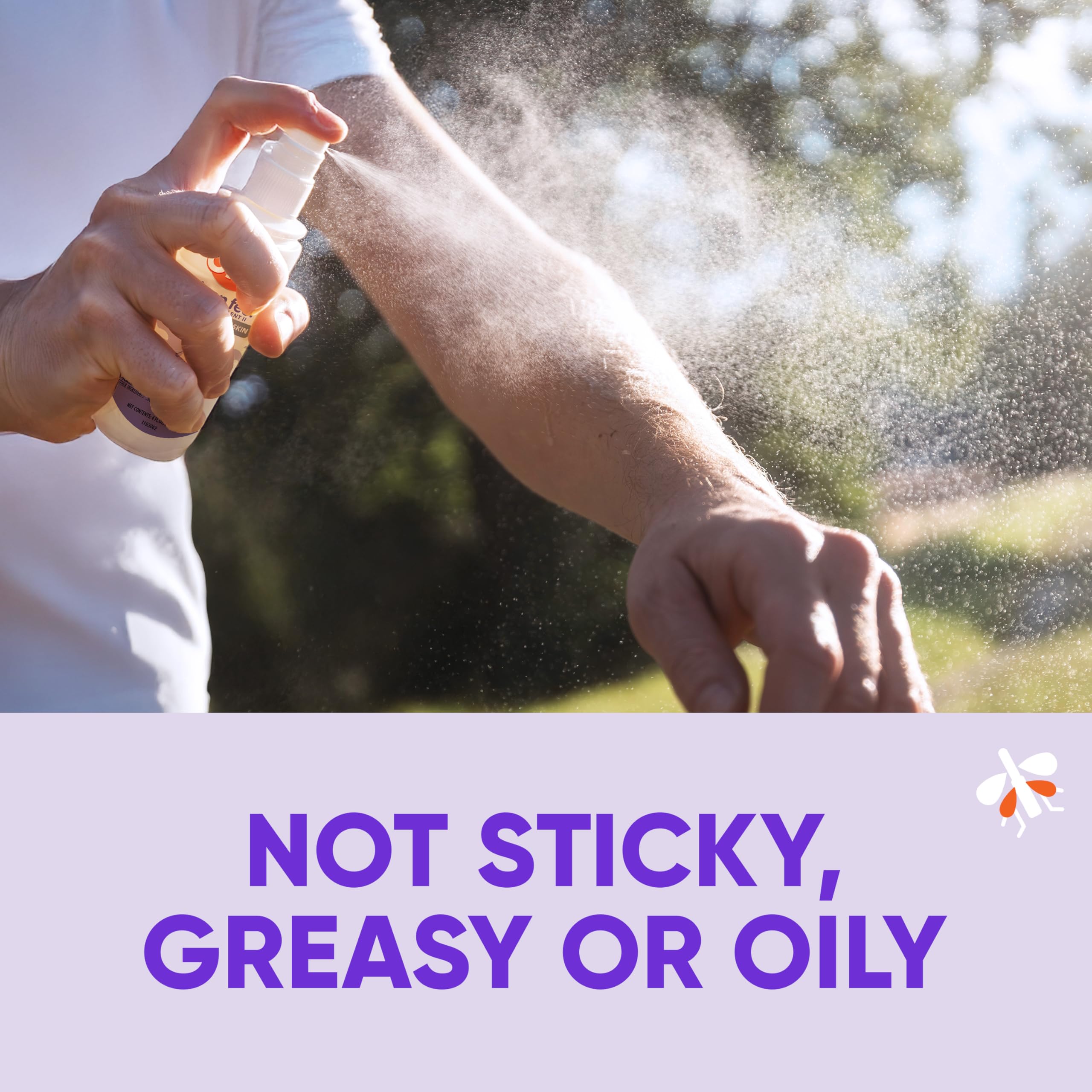 OFF! Clean Feel Spritz used during outdoor activity, keeping mosquitoes at bay.
