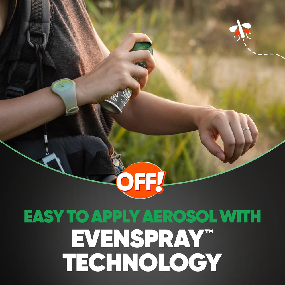 OFF! Deep Woods Sportsmen can in use for quick spray