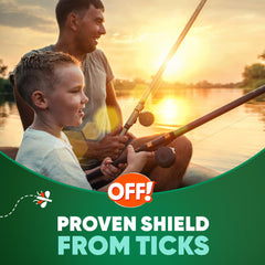 OFF! Deep Woods wipes box containing 12 towelettes for extended outdoor protection