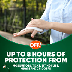 OFF! Deep Woods wipes individual towelette for portable outdoor protection