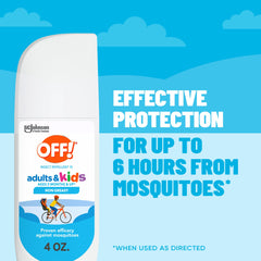 Family outdoors with OFF! for protection.